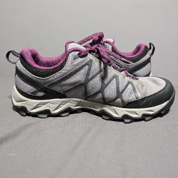 Columbia Peakfreak Outdry Purple and Gray Athletic Shoes size 7 - Picture 5 of 11
